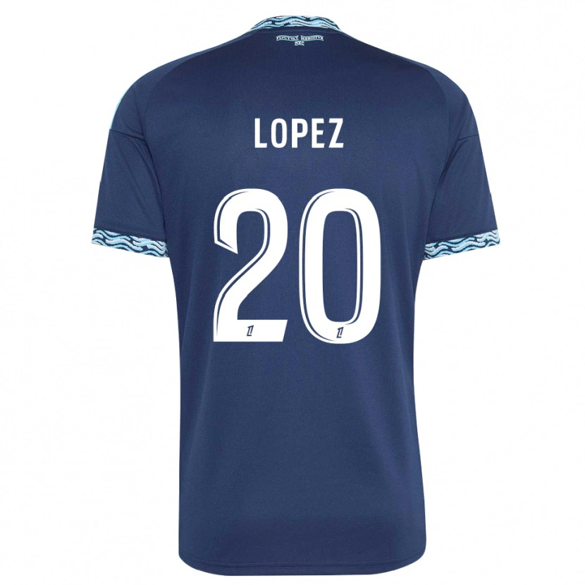 Danxen Herren Julien Lopez #20 Stahlblau Weiß Heimtrikot Trikot 2026/27 T-Shirt
