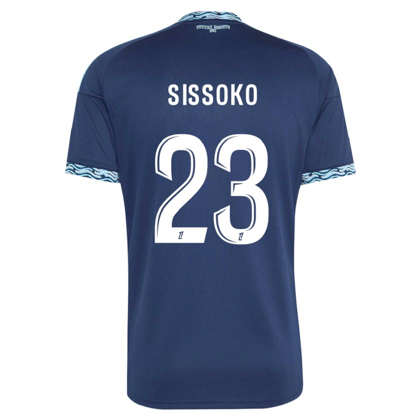 Danxen Herren Teninsoun Sissoko #23 Stahlblau Weiß Heimtrikot Trikot 2026/27 T-Shirt
