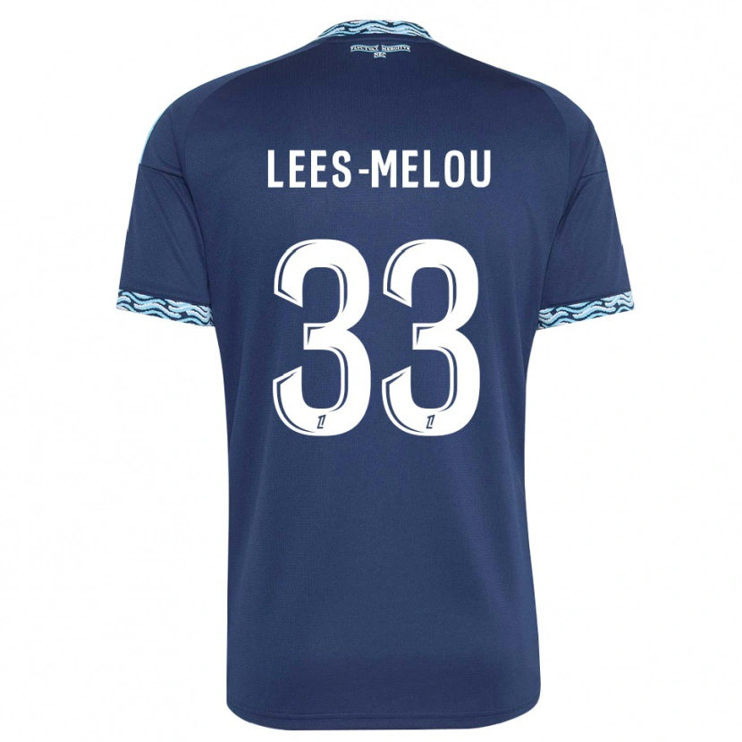Danxen Herren Pierre Lees-Melou #33 Stahlblau Weiß Heimtrikot Trikot 2026/27 T-Shirt