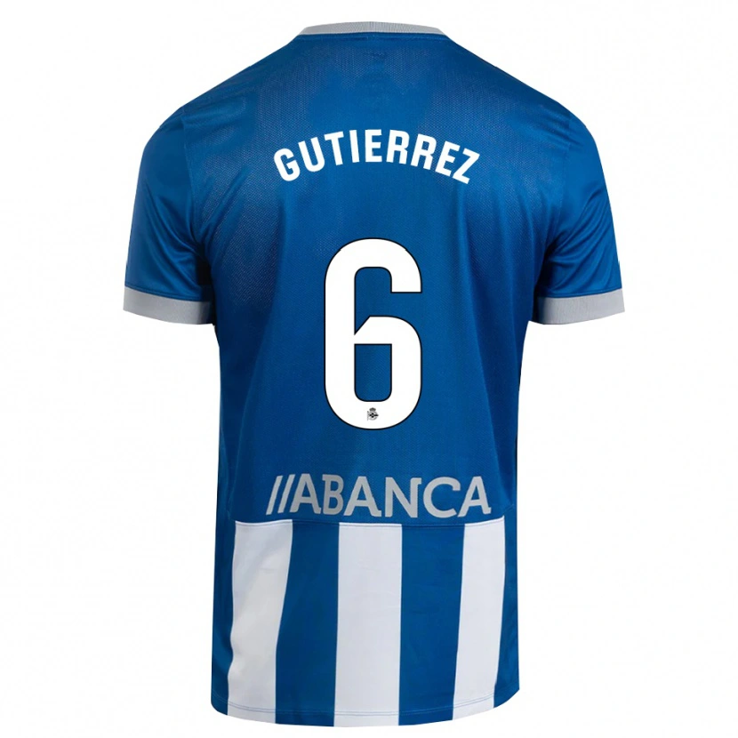 Danxen Herren Paula Gutiérrez #6 Blau Grau Weiß Heimtrikot Trikot 2026/27 T-Shirt