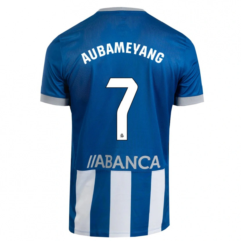 Danxen Herren Pierre-Emerick Aubameyang #7 Blau Grau Weiß Heimtrikot Trikot 2026/27 T-Shirt