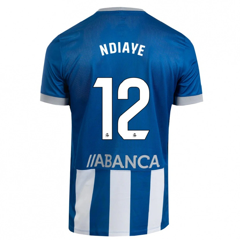Danxen Herren Malick Ndiaye #12 Blau Grau Weiß Heimtrikot Trikot 2026/27 T-Shirt