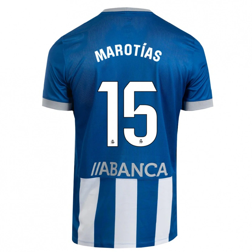 Danxen Herren Oscar Marotías #15 Blau Grau Weiß Heimtrikot Trikot 2026/27 T-Shirt