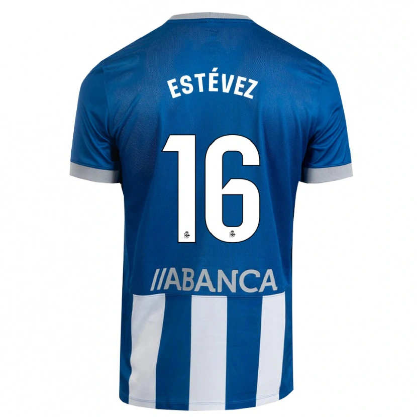 Danxen Herren Dani Estévez #16 Blau Grau Weiß Heimtrikot Trikot 2026/27 T-Shirt