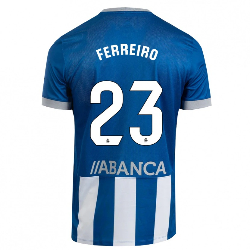 Danxen Herren Manu Ferreiro #23 Blau Grau Weiß Heimtrikot Trikot 2026/27 T-Shirt