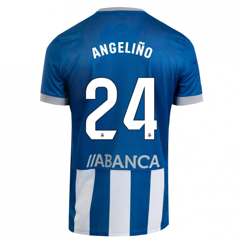 Danxen Herren Angeliño #24 Blau Grau Weiß Heimtrikot Trikot 2026/27 T-Shirt