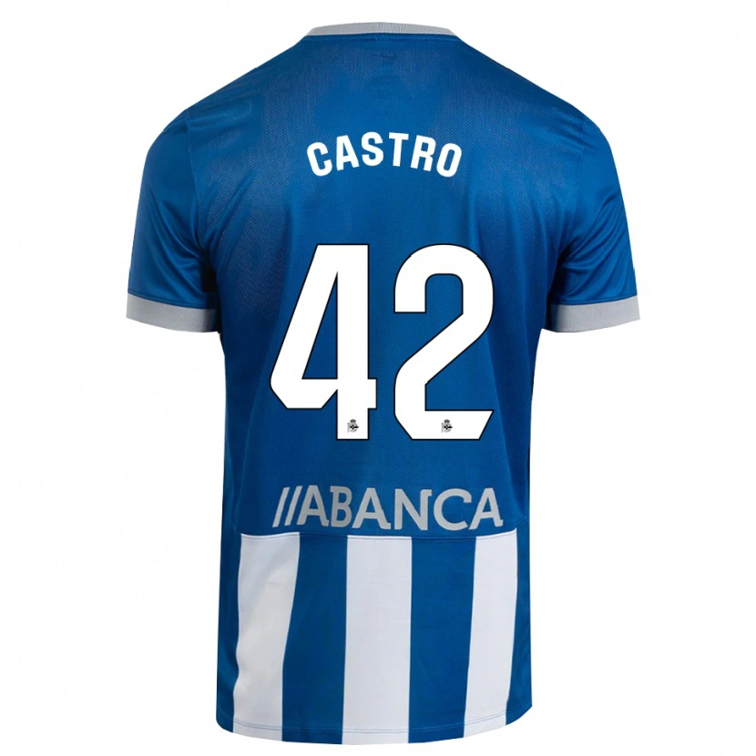 Danxen Herren Lucas Castro #42 Blau Grau Weiß Heimtrikot Trikot 2026/27 T-Shirt