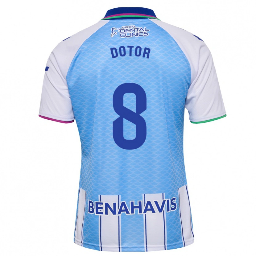 Danxen Herren Carlos Dotor #8 Tief Himmelblau Weiß Heimtrikot Trikot 2026/27 T-Shirt
