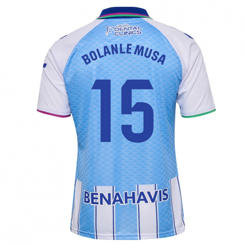 Danxen Herren Wahab Bolanle Musa #15 Tief Himmelblau Weiß Heimtrikot Trikot 2026/27 T-Shirt