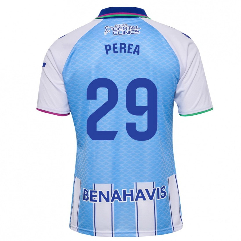 Danxen Herren Gorka Perea #29 Tief Himmelblau Weiß Heimtrikot Trikot 2026/27 T-Shirt