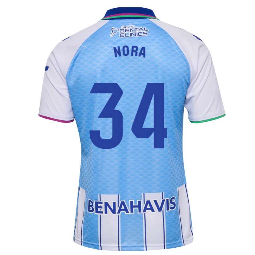 Danxen Herren Nora #34 Tief Himmelblau Weiß Heimtrikot Trikot 2026/27 T-Shirt