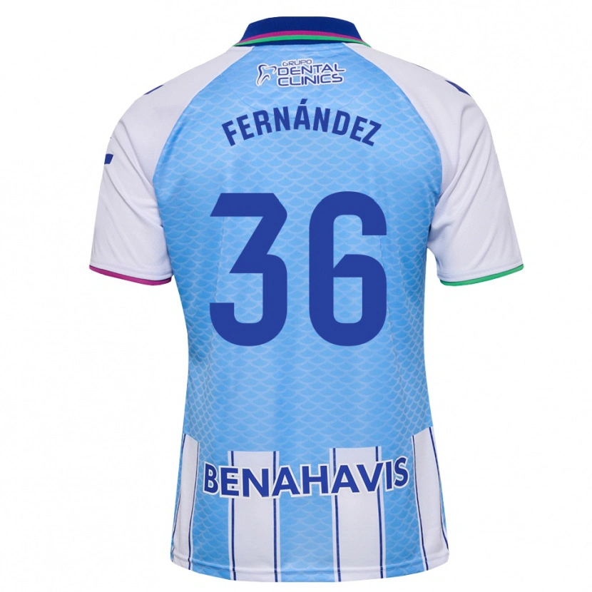 Danxen Herren Basti Fernández #36 Tief Himmelblau Weiß Heimtrikot Trikot 2026/27 T-Shirt