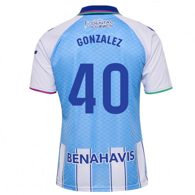 Danxen Herren Carol González #40 Tief Himmelblau Weiß Heimtrikot Trikot 2026/27 T-Shirt