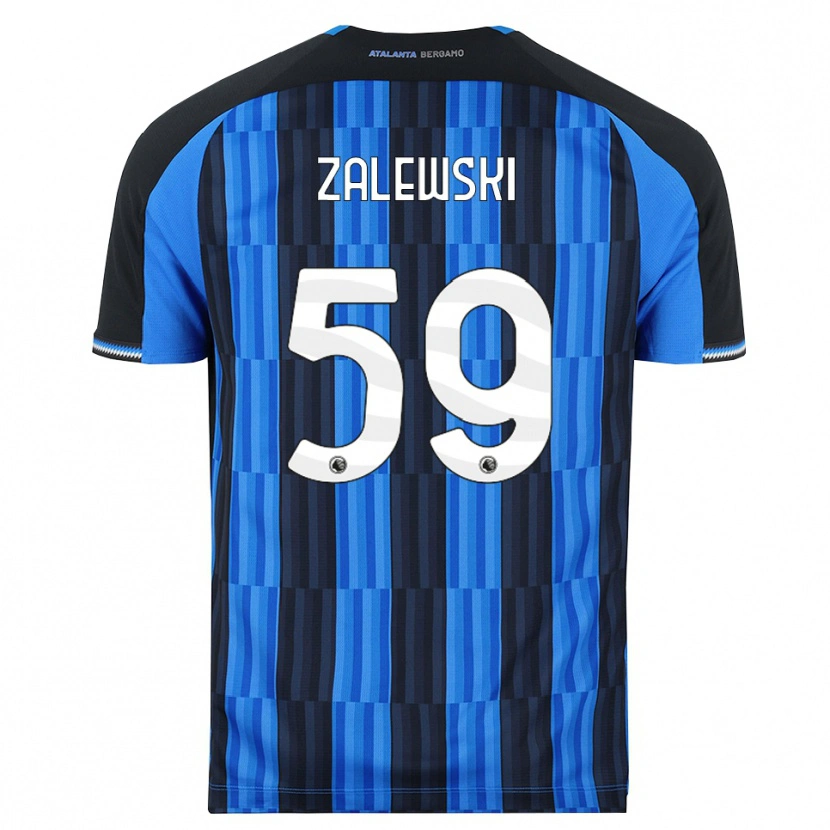 Danxen Herren Nicola Zalewski #59 Blau Schwarz Rot Heimtrikot Trikot 2026/27 T-Shirt