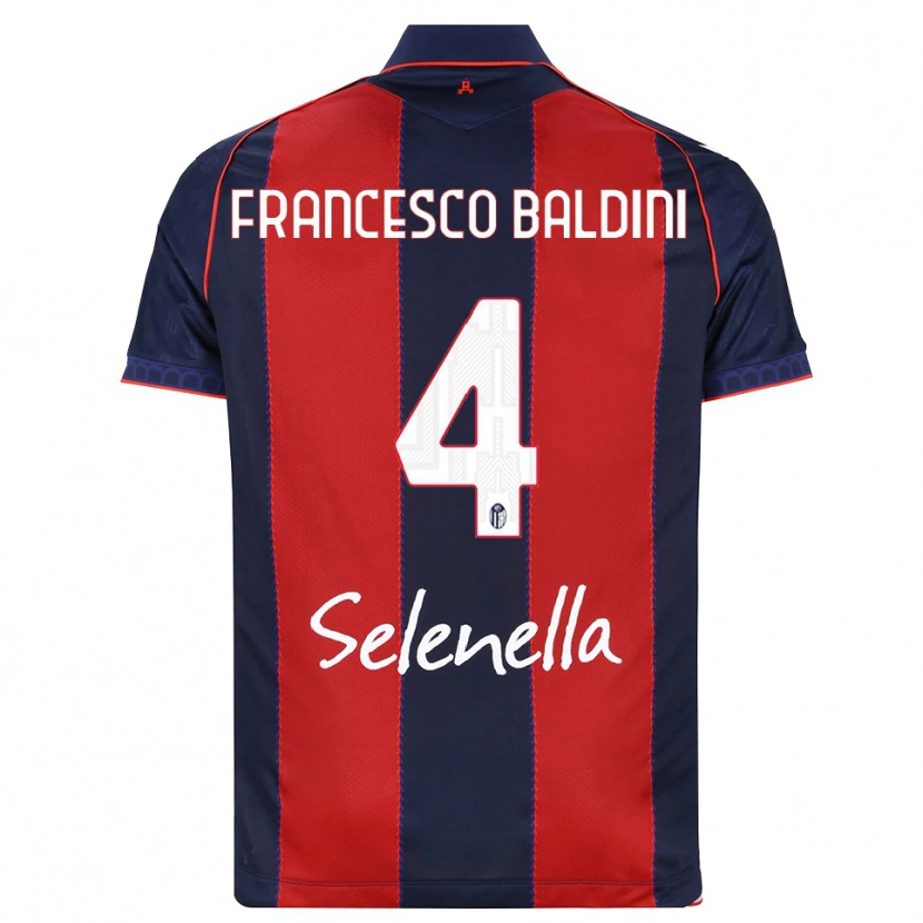 Danxen Herren Giovanni Francesco Baldini #4 Königsblau Rot Weiß Heimtrikot Trikot 2026/27 T-Shirt