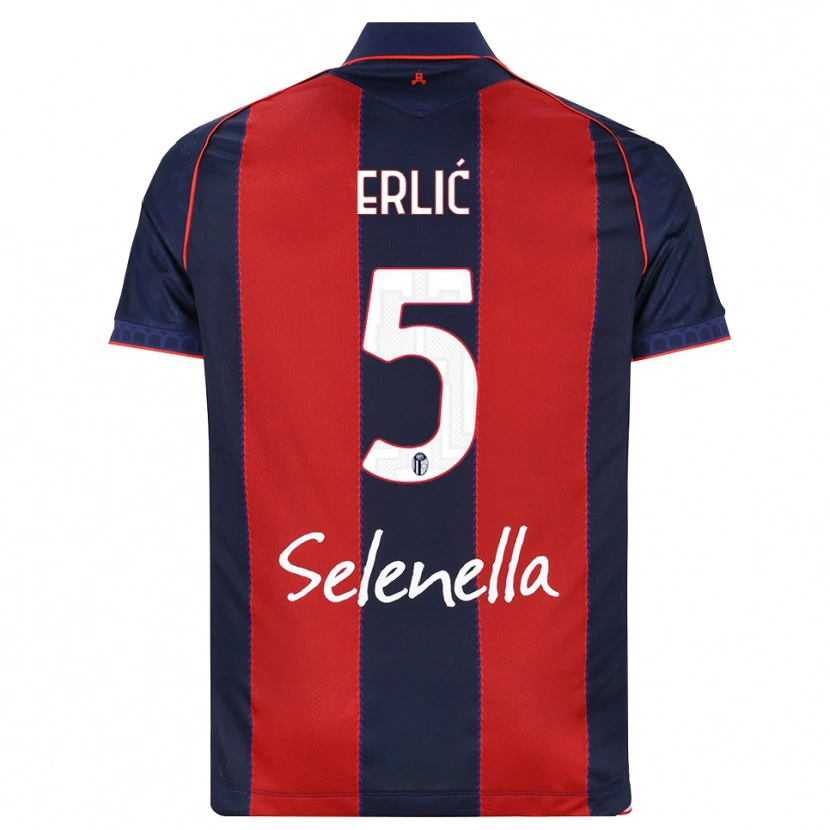Danxen Herren Martin Erlić #5 Königsblau Rot Weiß Heimtrikot Trikot 2026/27 T-Shirt