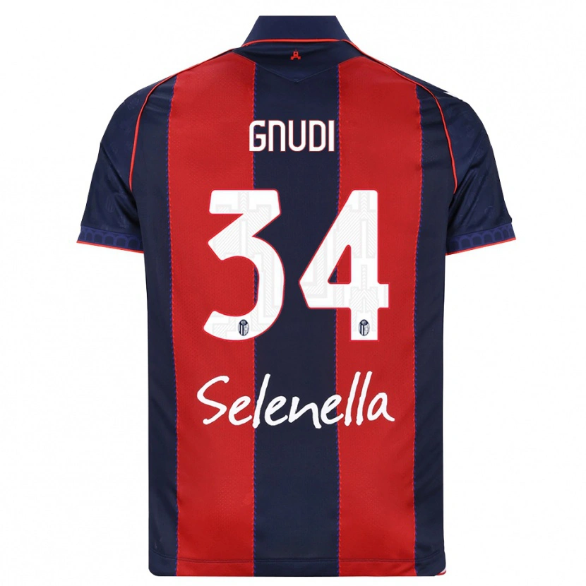 Danxen Herren Riccardo Gnudi #34 Königsblau Rot Weiß Heimtrikot Trikot 2026/27 T-Shirt