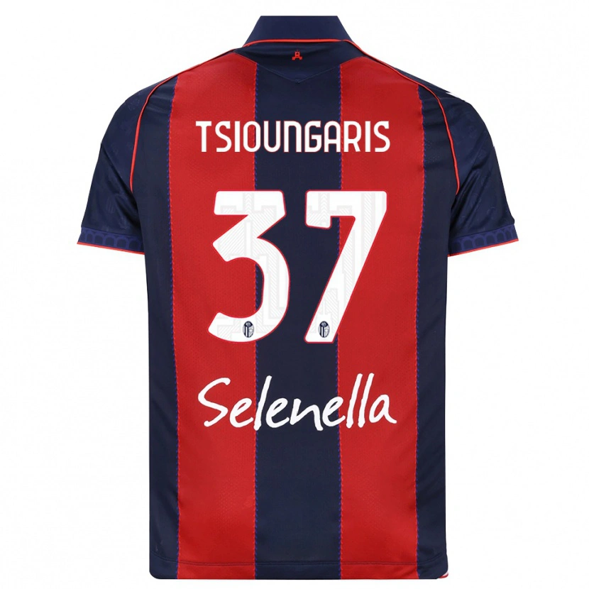 Danxen Herren Theodoros Tsioungaris #37 Königsblau Rot Weiß Heimtrikot Trikot 2026/27 T-Shirt