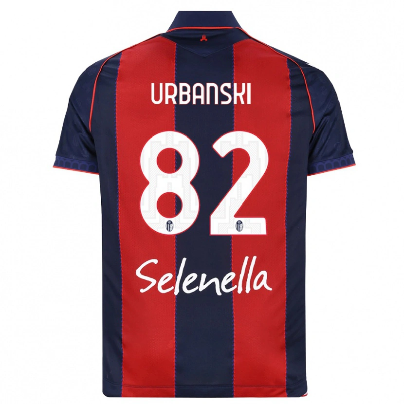 Danxen Herren Kacper Urbanski #82 Königsblau Rot Weiß Heimtrikot Trikot 2026/27 T-Shirt