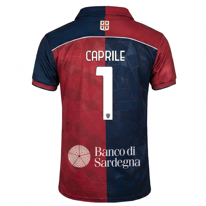 Danxen Herren Elia Caprile #1 Burgund Rot Königsblau Heimtrikot Trikot 2026/27 T-Shirt