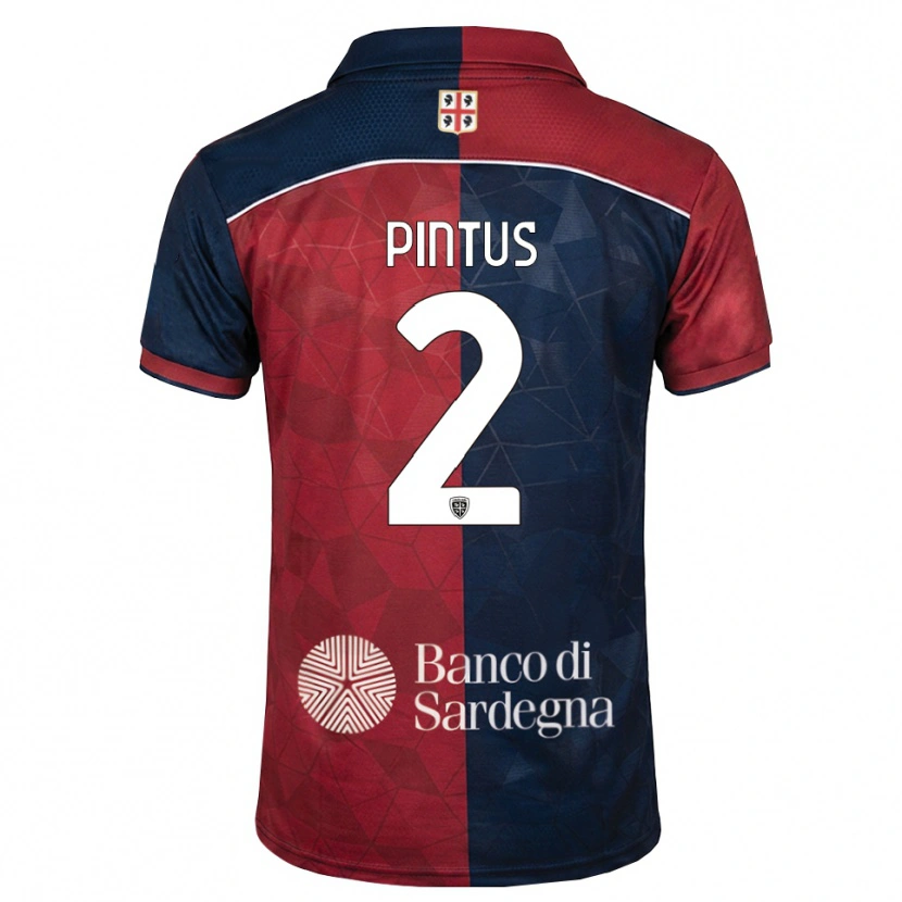 Danxen Herren Nicola Pintus #2 Burgund Rot Königsblau Heimtrikot Trikot 2026/27 T-Shirt