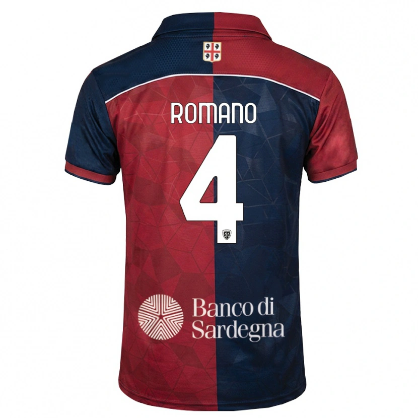 Danxen Herren Alessandro Romano #4 Burgund Rot Königsblau Heimtrikot Trikot 2026/27 T-Shirt