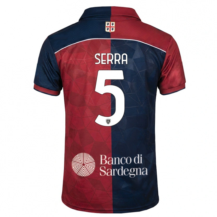 Danxen Herren Davide Serra #5 Burgund Rot Königsblau Heimtrikot Trikot 2026/27 T-Shirt