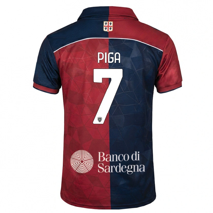 Danxen Herren Renato Piga #7 Burgund Rot Königsblau Heimtrikot Trikot 2026/27 T-Shirt