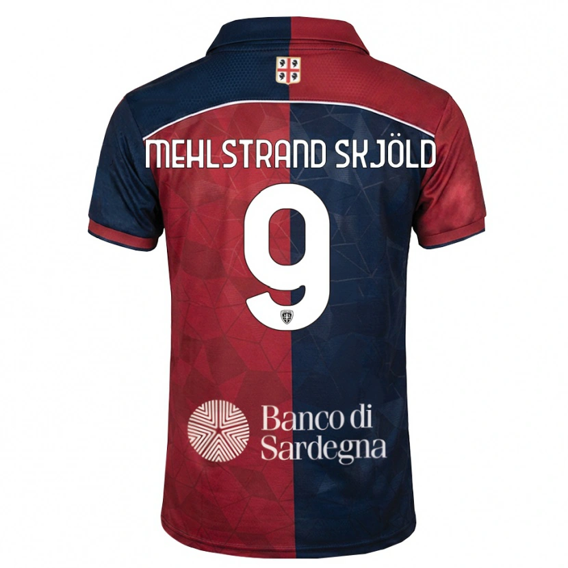 Danxen Herren William Mehlstrand Skjöld #9 Burgund Rot Königsblau Heimtrikot Trikot 2026/27 T-Shirt
