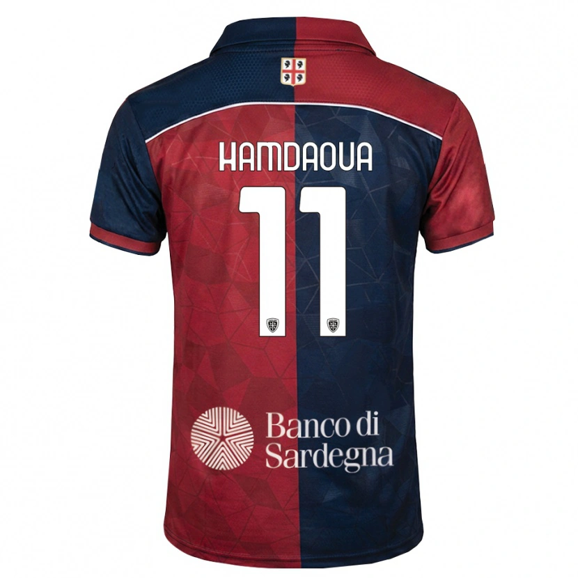 Danxen Herren Noham Hamdaoua #11 Burgund Rot Königsblau Heimtrikot Trikot 2026/27 T-Shirt