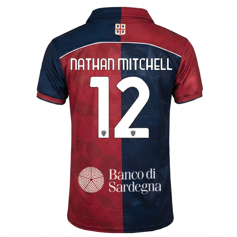 Danxen Herren Anton Nathan Mitchell #12 Burgund Rot Königsblau Heimtrikot Trikot 2026/27 T-Shirt
