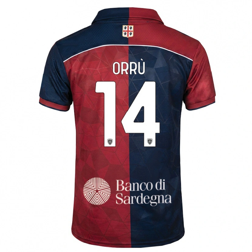 Danxen Herren Gabriele Orrù #14 Burgund Rot Königsblau Heimtrikot Trikot 2026/27 T-Shirt