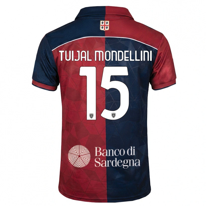 Danxen Herren Luca Tuijai Mondellini #15 Burgund Rot Königsblau Heimtrikot Trikot 2026/27 T-Shirt