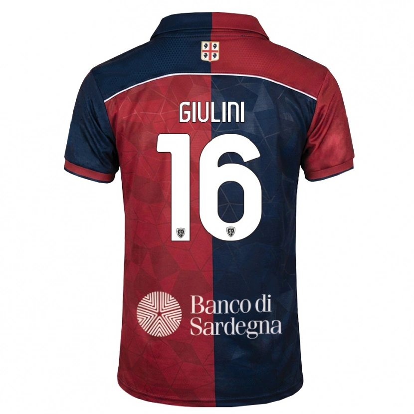 Danxen Herren Carlo Giulini #16 Burgund Rot Königsblau Heimtrikot Trikot 2026/27 T-Shirt