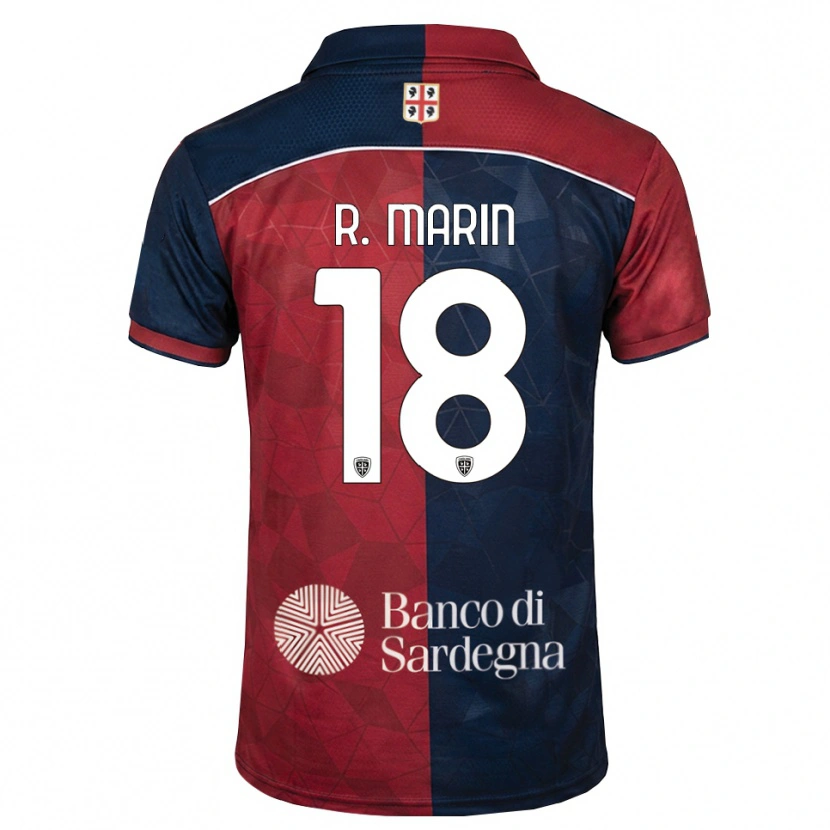 Danxen Herren Răzvan Marin #18 Burgund Rot Königsblau Heimtrikot Trikot 2026/27 T-Shirt