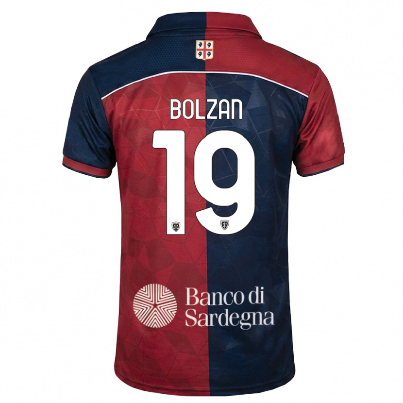 Danxen Herren Alessandro Bolzan #19 Burgund Rot Königsblau Heimtrikot Trikot 2026/27 T-Shirt