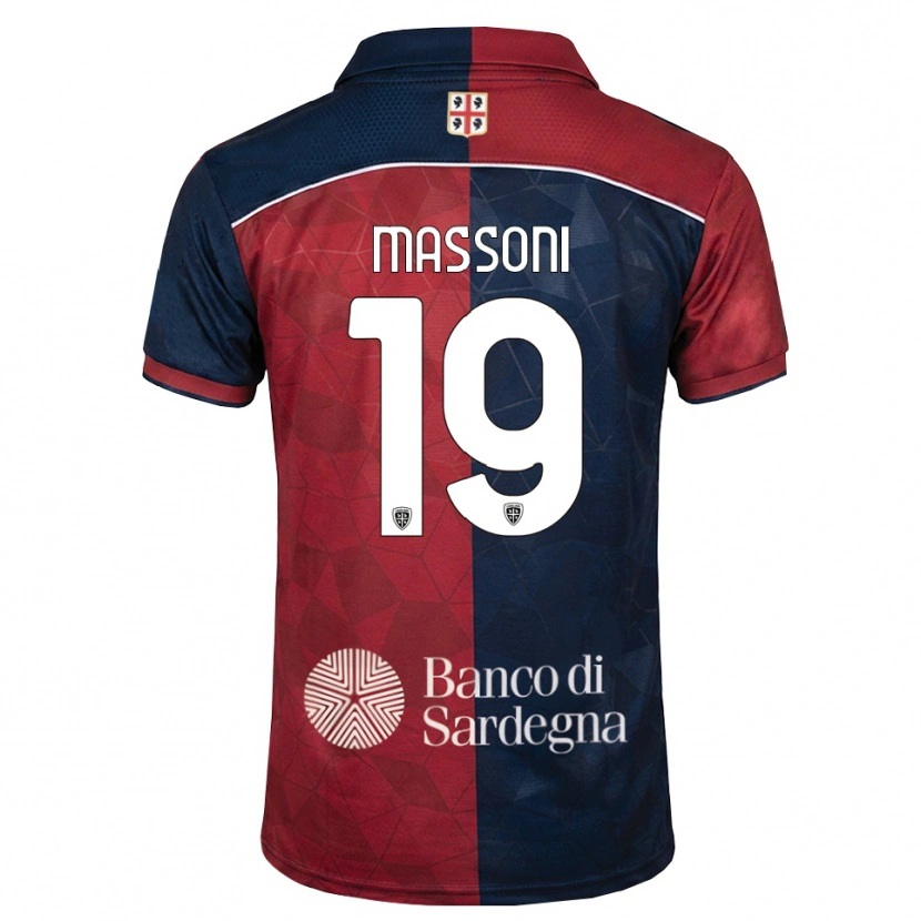 Danxen Herren Nicholas Massoni #19 Burgund Rot Königsblau Heimtrikot Trikot 2026/27 T-Shirt