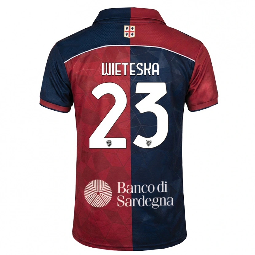 Danxen Herren Mateusz Wieteska #23 Burgund Rot Königsblau Heimtrikot Trikot 2026/27 T-Shirt