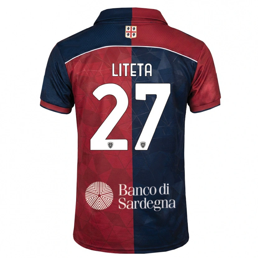 Danxen Herren Joseph Liteta #27 Burgund Rot Königsblau Heimtrikot Trikot 2026/27 T-Shirt