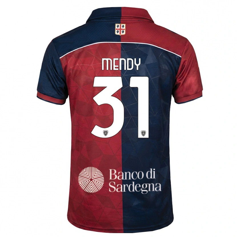 Danxen Herren Paul Mendy #31 Burgund Rot Königsblau Heimtrikot Trikot 2026/27 T-Shirt