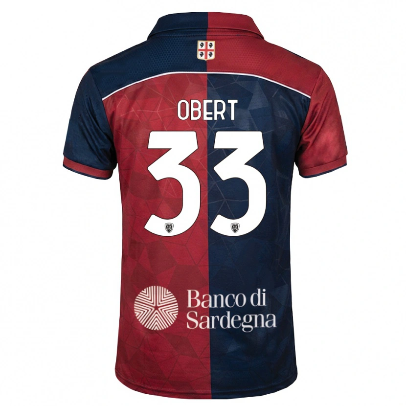 Danxen Herren Adam Obert #33 Burgund Rot Königsblau Heimtrikot Trikot 2026/27 T-Shirt