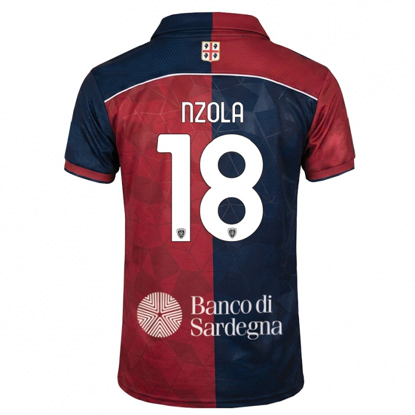Danxen Herren M'bala Nzola #18 Burgund Rot Königsblau Heimtrikot Trikot 2026/27 T-Shirt