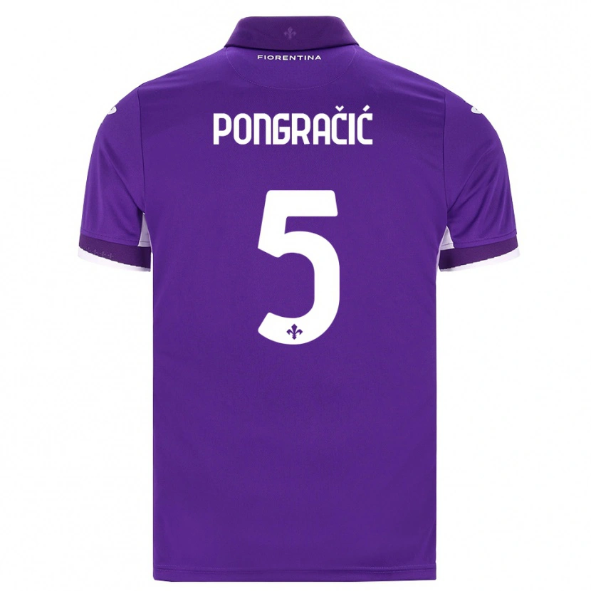 Danxen Herren Marin Pongracic #5 Lila Weiß Pink Heimtrikot Trikot 2026/27 T-Shirt