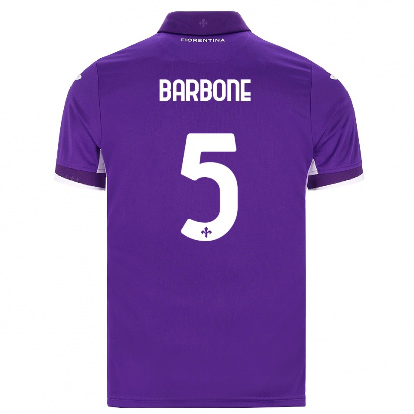 Danxen Herren Mattia Barbone #5 Lila Weiß Pink Heimtrikot Trikot 2026/27 T-Shirt