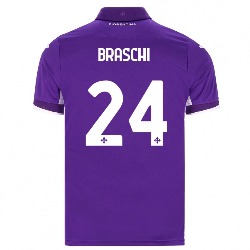 Danxen Herren Riccardo Braschi #24 Lila Weiß Pink Heimtrikot Trikot 2026/27 T-Shirt