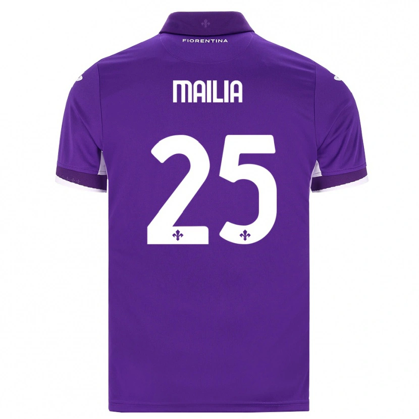 Danxen Herren Siria Mailia #25 Lila Weiß Pink Heimtrikot Trikot 2026/27 T-Shirt