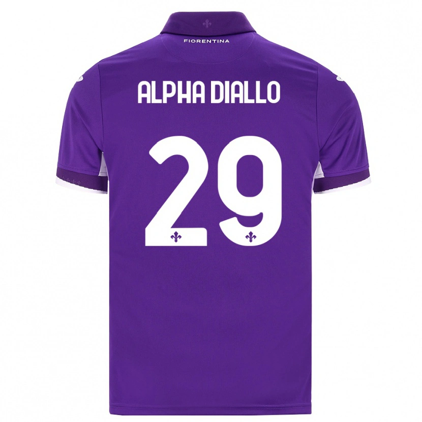 Danxen Herren Alpha Diallo #29 Lila Weiß Pink Heimtrikot Trikot 2026/27 T-Shirt