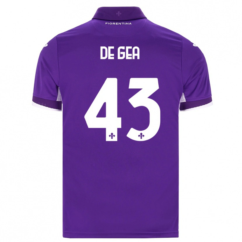 Danxen Herren David De Gea #43 Lila Weiß Pink Heimtrikot Trikot 2026/27 T-Shirt