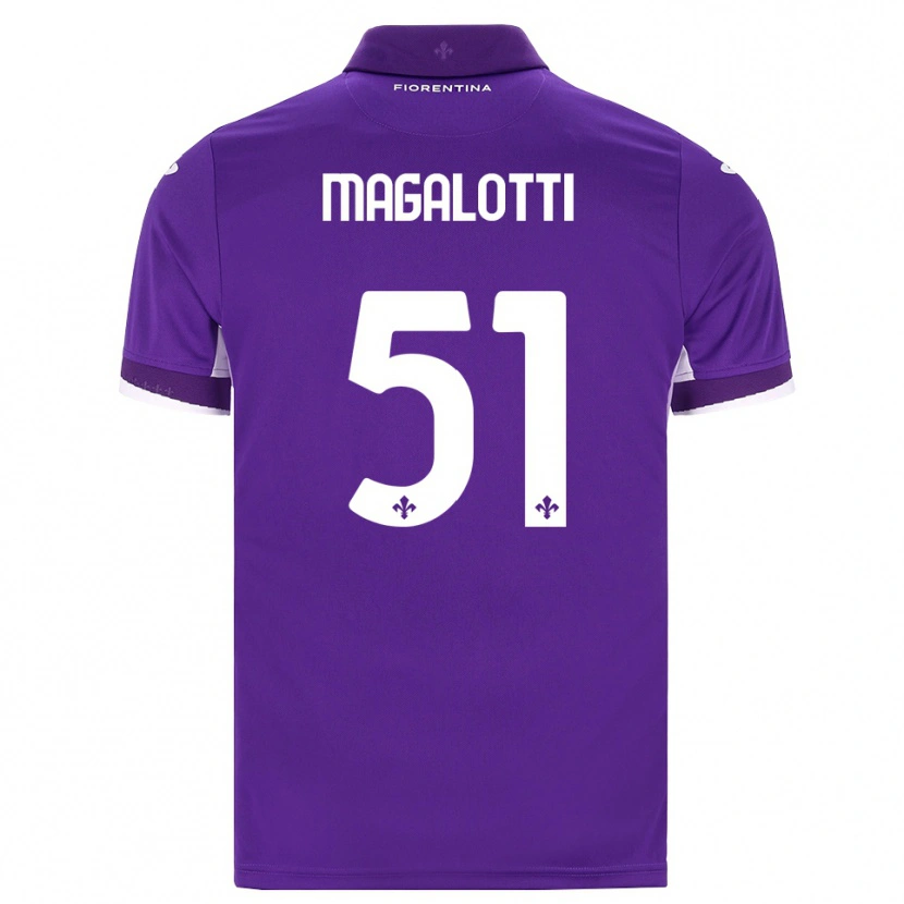 Danxen Herren Mattia Magalotti #51 Lila Weiß Pink Heimtrikot Trikot 2026/27 T-Shirt