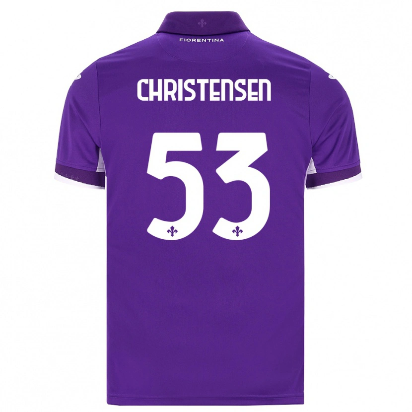 Danxen Herren Oliver Christensen #53 Lila Weiß Pink Heimtrikot Trikot 2026/27 T-Shirt